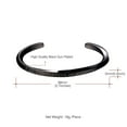 thumbnail image 6 of [Clearance]Twist Bangle Engraved Inspirational Quote Open Bangle for Men Women Gold Plated/Black Stainless Steel Cuff Bracelets Statement Jewelry, 6 of 6