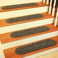 thumbnail image 2 of Rhody Rug KA13 Katie Navy 65% Polypropylene 35% Nylon Space-dyed Multi 8" x 28" Stair Tread Set-of-13, 2 of 2