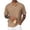 Khaki, variant on Men's Polo Shirt Knit Textured Stretchy Casual Short Sleeve Collared Button Split Loose Fit Summer Golf Shirts,XL