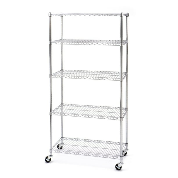 18"D x 36"W x 72"H 5Tier Steel Wire Shelving System by Seville