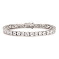 thumbnail image 3 of Primal Silver Sterling Silver Rhodium-plated Cubic Zirconia 7-inch Bracelet, 3 of 5