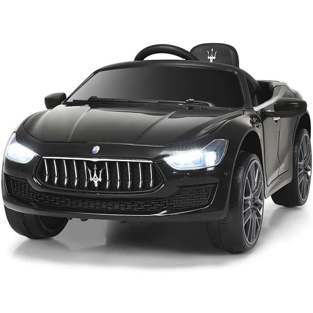 uhomepro Black 12V Licensed Maserati Gbili Battery Powered Ride on Toys Cars with Remote Control