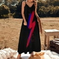 thumbnail image 3 of Lightning Bolt Brush Sleeveless Dress Loose Women's Dress Dresses Luxury Evening Dresses, 3 of 9