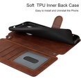 thumbnail image 4 of Wallet Case for Samsung Galaxy A11 with Card Holder Slots,Kickstand Phone Cover Premium Leather Magnetic Closure Slim Flip Shockproof Wrist Strap Case for Samsung Galaxy A11 6.4",Brown, 4 of 14