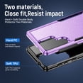 thumbnail image 3 of Compatible with Samsung Galaxy S25 Ultra 5G Phone Case Glass Screen Protector Hybrid Rugged Shockproof Hard Protective Drop Proof Full Body Heavy Duty Mobile Cell Cover for S25Ultra 6.9 2025 Purple, 3 of 9