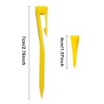 thumbnail image 5 of 10 Uds. Tees Golf Portátiles Estables Con Clip Gancho () Amarillo, 5 of 5