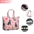 thumbnail image 2 of Schnauzer Dogs and Pioneer Flower Travel Tote Bags for Women Carry On,Large Weekender Bags for Women Travel,Multi Functional Duffle Bag for Work,Shopping,Sports, 2 of 5