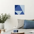thumbnail image 2 of Wynwood Studio Abstract Mediterranean Canvas Art - Irregular Geometric Shapes, Wall Art for Living Room, Bedroom, and Bathroom, 12 in x 12, Blue Home Decor, 2 of 5