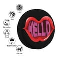 thumbnail image 6 of DouZhe Waterproof Spare Tire Cover, Hello Lips Prints Adjustable Wheel Covers Fit for Jeep Trailer RV SUV Car, 14 inch, 6 of 7