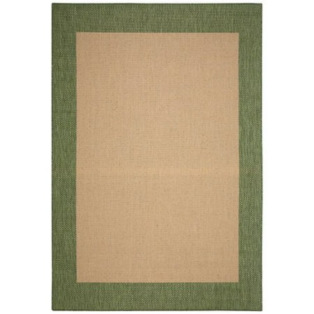 8' Natural Hibiscus Island Decor - Pawleys Island Islander Natural Solid Indoor/Outdoor Area Rug