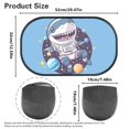 thumbnail image 7 of Yuyamidu Shark Mesh Car Window Shades for Baby 2 Pack Planet Side Window Sun Shade for SUV Sedan Truck Sunshade for Car Back Window Sun Protection Blue Sun Visor, 7 of 7