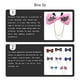 thumbnail image 5 of Minnieouse Bowknot Pajarita Hecha a mano Moda Metal Alas doradas Accesorios de joyería Decoración Anfitrión Boda Novio Negro H3112-2 Accesorios de disfraces Rosado H3112-8 Minnieouse  AP009821-08B, 5 of 6