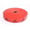 thumbnail image 1 of 2000 Red Meal Single Roll Consecutively Numbered Raffle Tickets, 1 of 3