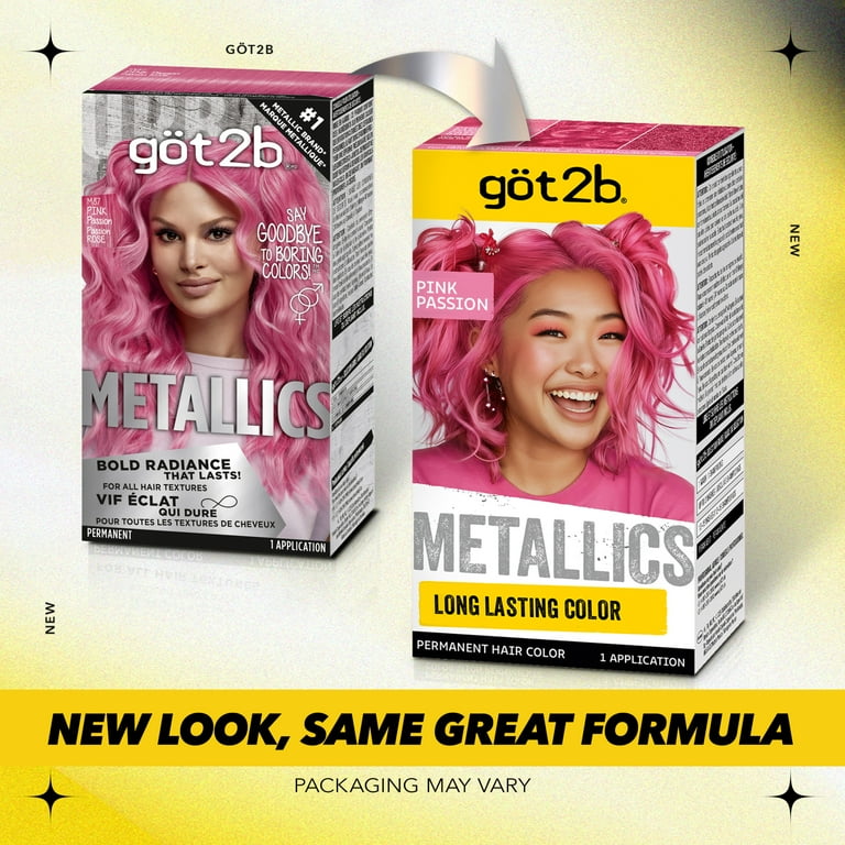 got2b Metallics Permanent Hair Color M87 Pink Passion for All Hair