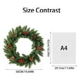 thumbnail image 7 of KUNPENG Christmas Wreath for School 19.69" Artificial Xmas Wreath for Front Door Outdoor Indoor Holiday Party Decor, 7 of 7