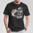 thumbnail image 2 of Fisherman My Plans For Today Fishing T-Shirt – Funny Angler Graphic Tee for Men and Women, Relaxing Fishing Hobby Shirt, 2 of 3