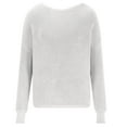thumbnail image 7 of Timegard Sweaters for Women off the Shoulder Cropped Long Sleeve Pullover Tops Fall Winter Comfy Blouse, 7 of 7