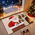 thumbnail image 4 of Christmas Doormat 60x40cm Knitted Soft Santa Claus Kitchen Rug Winter Entryway Low Pile Rugs for Entrance Kitchen Bedroom Decorations (E), 4 of 6