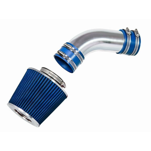 Rtunes Racing Short Ram Air Intake Kit   Filter Combo BLUE Compatible For 02-05 Audi A4 / A6 3.0L V6