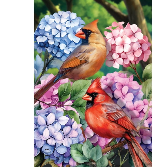 Briarwood Lane Spring Garden Flag 12x18 For Outdoor Perched Cardinals For Spring Garden Flag Flags For Outside