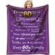 thumbnail image 1 of LHSHID 60th Birthday Gifts for Women Blanket Happy 60 Birthday Gifts for Mom or Wife Birthday Gift Ideas for Women Gifts for 60 Year Old Woman Cozy & Soft Flannel Throw Blanket 60x80in, 1 of 6