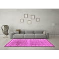thumbnail image 3 of Ahgly Company Indoor Square Oriental Purple Modern Area Rugs, 4' Square, 3 of 4