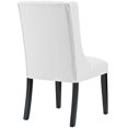 thumbnail image 4 of Modway Baronet Button Tufted Vegan Leather Dining Chair, White, 4 of 4