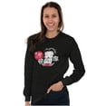 thumbnail image 4 of Betty Boop Heart Angel Wings Ooh LaLa Women's Long Sleeve T Shirt Brisco Brands S, 4 of 6