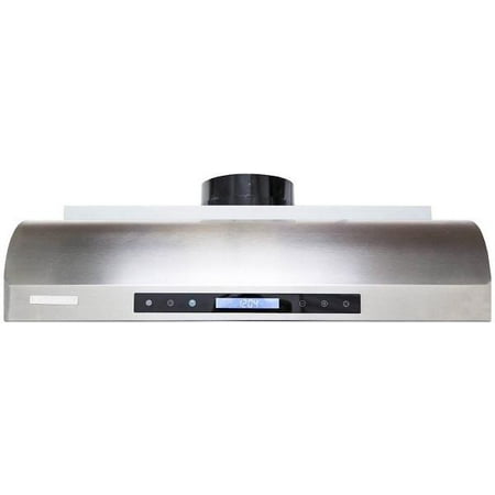 Zephyr Europa Series Hoods - PX14-U30 30 Ultra Series Under Cabinet Hood with 900 CFM 55 dBA 2 LED Lighting 2 Ultra Quiet Motors 2 Squirrel Cage Blower and Electronic Control in Stainless Steel