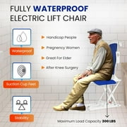 Electric Chair Lift by Mobi-Lift, Fall and Get Up from Floor, Raises Up to 20” to Help You Stand Up Again, Weight Capacity up to 300 LBS, Item Weight 30 LBS (Electric Lift Chair - Main Unit)