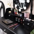 thumbnail image 5 of Costway Vanity Dressing Table 10 Dimmable Bulbs Touch Switch Black, 5 of 12
