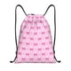 thumbnail image 1 of Fotbe Pink bows Bolsa Mochila con Cordón Estampada, Bolsa de Gimnasio Deportiva, Bolsa Cinch, Bolsa con Cordón para Hombres y Mujeres-Medium, 1 of 6