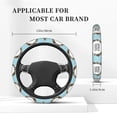 thumbnail image 5 of Haiem World Travel Print Steering Wheel Cover 15 Inches for Women Men, Neoprene Anti-Slip Steering Wheel Grip Wrap Car Accessories Protective Case Cover for Vehicle Truck SUV, 5 of 8