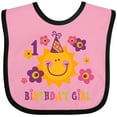 thumbnail image 3 of Inktastic Sun 1st Birthday Girls Baby Bib, 3 of 4