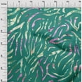 thumbnail image 3 of oneOone Cotton Jersey Teal Green Fabric Tropical Monstera Leaves Sewing Fabric By The Yard Printed Diy Clothing Sewing Supplies 58 Inch Wide, 3 of 4