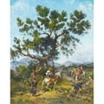 thumbnail image 2 of Georges Washington 20x24 Gold Ornate Framed and Double Matted Museum Art Print Titled - Rest Riders, 2 of 4