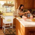 thumbnail image 3 of 16Oz Commercial Popcorn Machine With Cart and 16 Oz Kettle , Movie Theater Popcorn Machine, Silver Gray Pop Corn Machine with 3-Switch Control & Steel Frame Tempered Glass Doors, 3 of 9