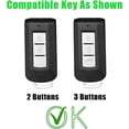 thumbnail image 3 of Key Fob Cover Compatible with Mitsubishi Outlander Eclipse Cross ASX RVR Mirage Keychain Case Holder Protector,3-Button-Green, 3 of 7