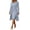 Light Blue, variant on Business Casual Outfits for Women, 2 Piece Blazer and Dress Set, Long Sleeve Open Front Coat with Bodycon Midi Dress