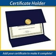 thumbnail image 4 of Geographics Tri Fold Navy Certificate Holder, Linen Texture, 9.25" x 12.5" , Holds Diplomas, Certificates and Pictures, pack of 5, 4 of 4