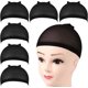 thumbnail image 1 of 6 Bonnets De Perruque En Nylon Lastique Noir - Bonnets De Perruque En Nylon Lastique, Bonnets De Bas De Perruque Unisexe Marron Bonnets De Cheveux, 1 of 5