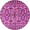 thumbnail image 1 of Ahgly Company Indoor Round Persian Pink Traditional Area Rugs, 4' Round, 1 of 4