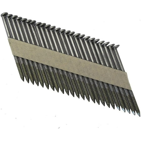 

Grip Rite Prime Guard GRP6RHGH1 30 Degree Paper Tape Offset Round Head Exterior Galvanized Collated Framing Nails 2 x 0.113