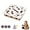White, variant on GvuoFny Cat Scratch Puzzle Enrichment Box, Interactive Cat Toys for Indoor Cats with Nail File Surface & 3 Bell Balls for Self Play