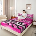 thumbnail image 4 of Castle Fairy Zebra Print Twin Sheet Sets,Animal Leopard Print Bedding, 4 of 7