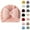 Beige, variant on Zwiiyzr Baby Girl Turban Newborn Beanies Hat Top Bowknot Head Wrap Beanie Infant Girls Headwraps Toddler Kids Hats 0-3 Years Hot Pink