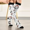 thumbnail image 5 of Coolnut Cute Penguin Compression Socks for Men & Women 1 Pack, Knee High Stockings for Running, Sport, Hiking & Travel, 5 of 6