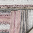 thumbnail image 3 of SAFAVIEH Montauk Coilean Striped Cotton Area Rug, Pink/Multi, 2'6" x 4', 3 of 5