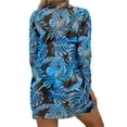 thumbnail image 4 of Women's 3 Piece Swimsuit Ladies Tropical Floral Print Push Up Bikini Set with Kimono Cardigan Cover Up, 4 of 6