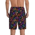 thumbnail image 5 of Cauagu Colorful Pumpkin Faces Print Pajama Bottoms for Men Sleep Pajama Shorts Elastic Waistband Sleep Pajama Short Men's PJ Shorts -Large, 5 of 6